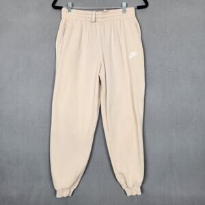 Nike Sweatpants Kids XL Beige FD3008-126 Logo Joggers Athletic Athleisure Comfy